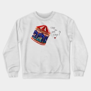 Love me if you dare - Watercolor Illustration Crewneck Sweatshirt